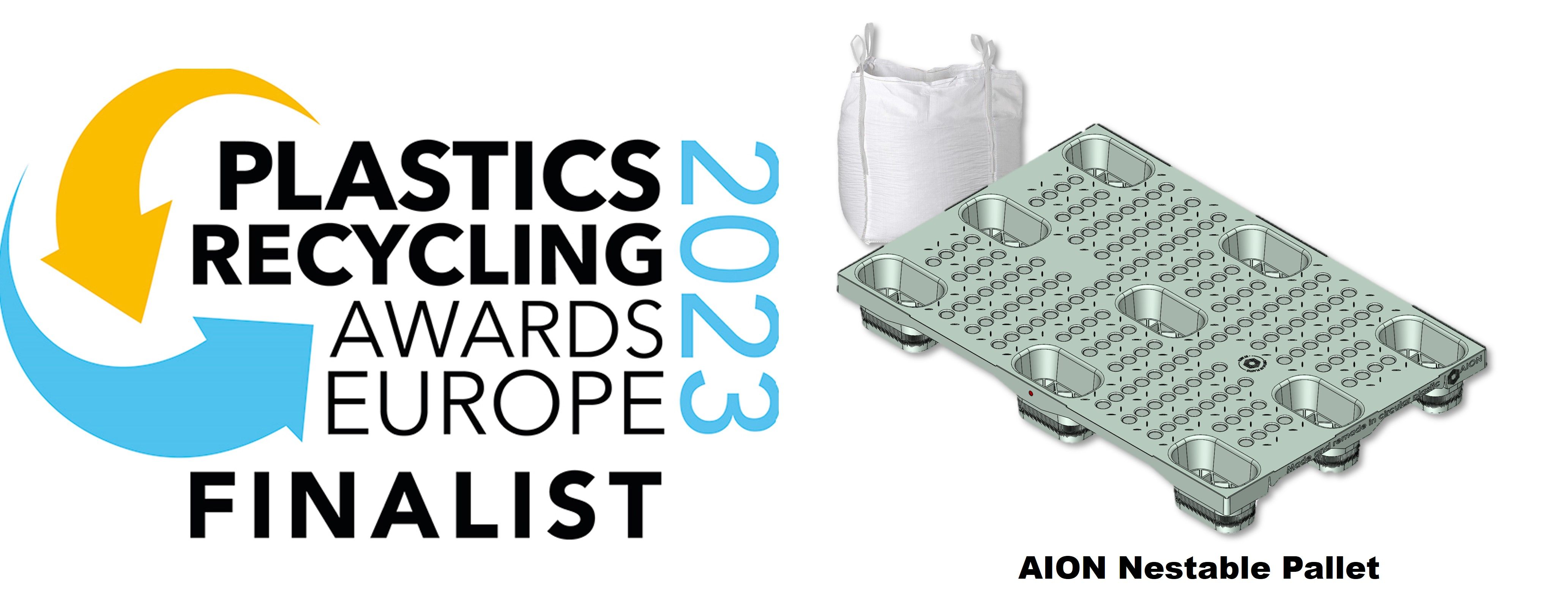 AION's Nestable Pallet shortlisted as finalist to the Plastics Recycling Awards Europe 2023