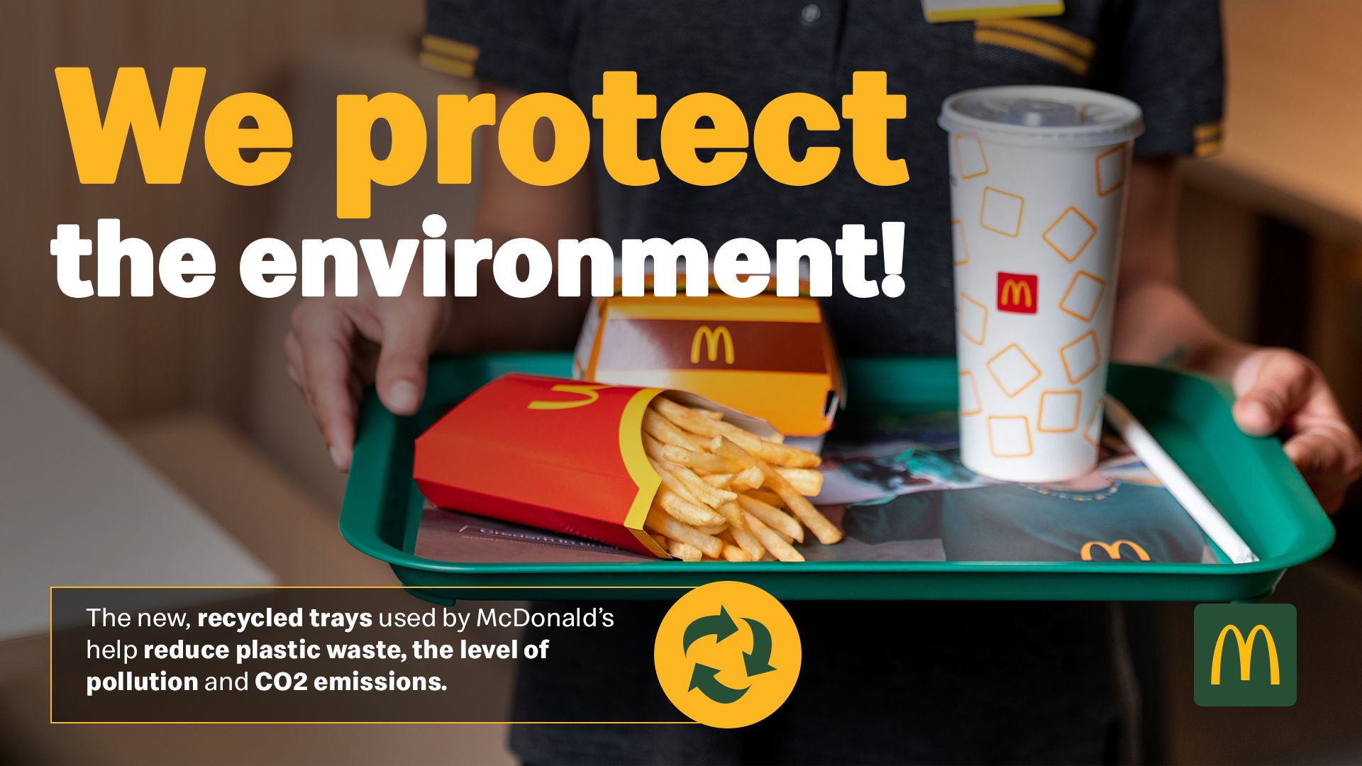AION's circular plastic trays are introduced as part of McDonald's Romania's ambitions on sustainable packaging.